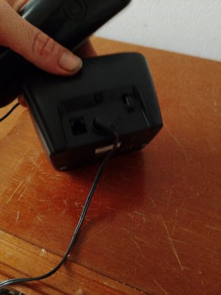 Teléfono fijo AEG negro