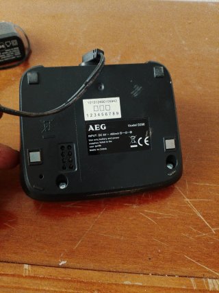 Teléfono fijo AEG negro