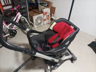 Silla de paseo Jané roja y negra
