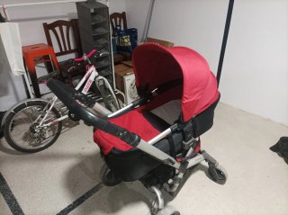Silla de paseo Jané roja y negra