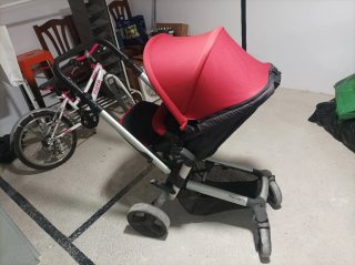 Silla de paseo Jané roja y negra