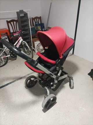 Silla de paseo Jané roja y negra