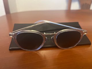 Gafas de Sol Christian Dior Plata y Azul