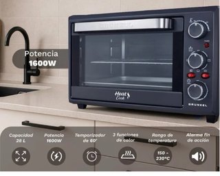 Horno Eléctrico Grunkel 28L Nuevo