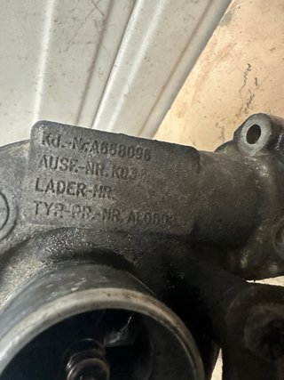 Turbo K03 53031015061 Mercedes A170 CDI