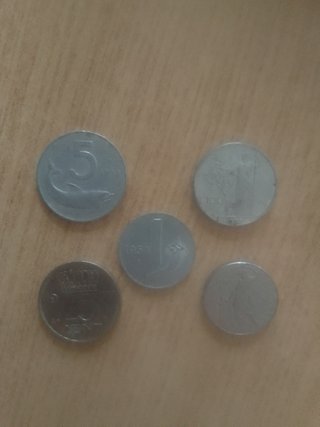 Lotto di 5 Monete Vintage