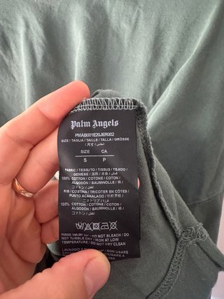 T-shirt Palm Angels verde taglia S