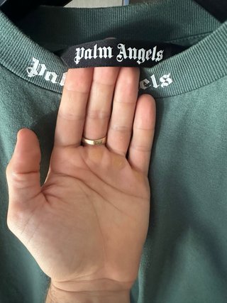 T-shirt Palm Angels verde taglia S