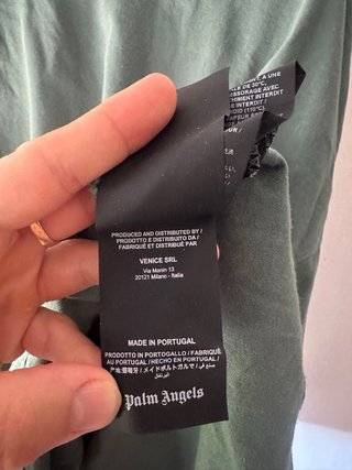 T-shirt Palm Angels verde taglia S