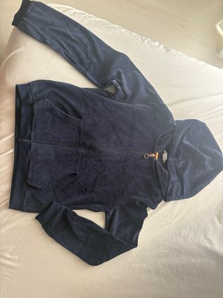 Chaqueta azul con cremallera talla 14 para 170cm