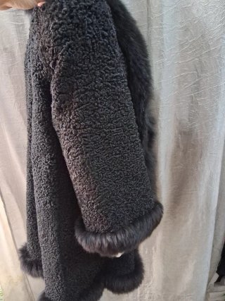 Cappotto Astrakan donna  Taglia 52 ,XXL italiana