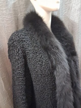 Cappotto Astrakan donna  Taglia 52 ,XXL italiana