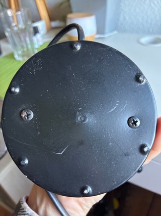 Lámpara de mesa moderna negra