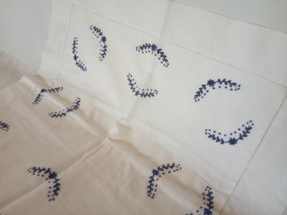 Juego Sábanas Antiguas Bordadas CR