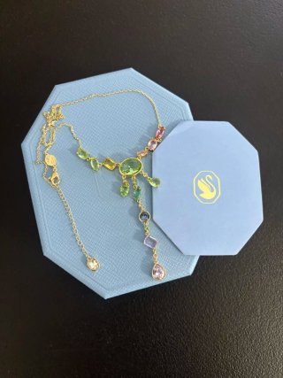 Collar Swarovski Gema Multicolor Nuevo