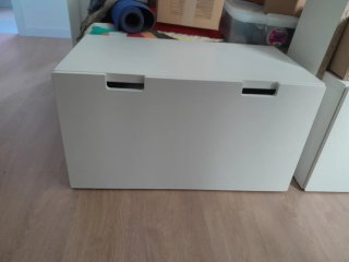 Baúl de almacenaje Ikea blanco