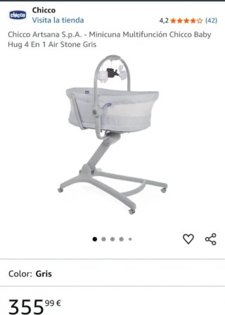 Chicco Baby Hug 4 en 1 verde agua