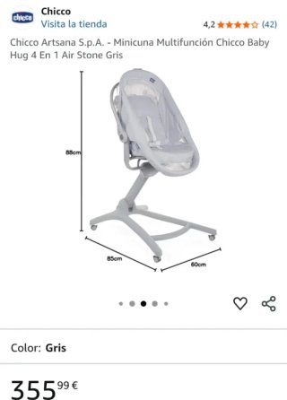 Chicco Baby Hug 4 en 1 verde agua