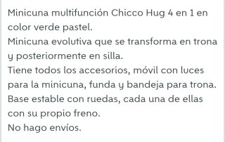 Chicco Baby Hug 4 en 1 verde agua