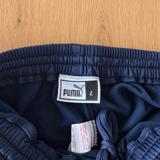 Pantalón Puma Talla L Azul Marino y Rojo