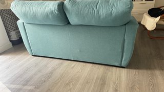 Sofá de 2 plazas azul verdoso(lavable)