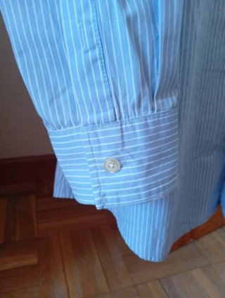 Camisa Hackett Azul Rayas Hombre