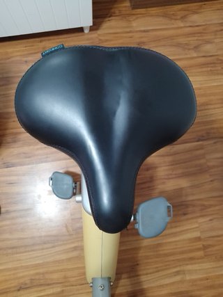 Bicicleta Estática Amarillo y Gris