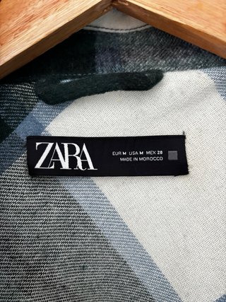 Sobrecamisa cuadros Zara