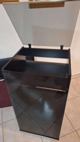 Mueble de música cristal y metalVENTA DE TODOjunto