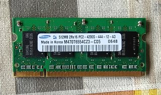 Memoria RAM Samsung 512MB PC2-4200S