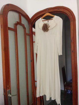 Vestido de Novia Hecho a Mano Talla 40