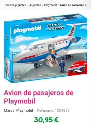 Playmobil Avión de pasajeros City Action