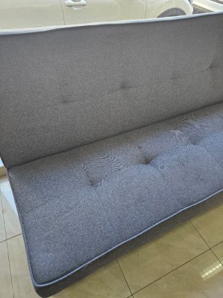 Sofá Cama Gris Tela