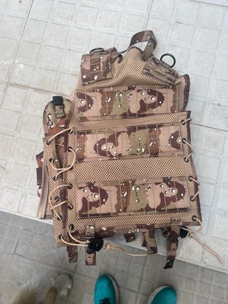 Chaleco táctico desierto talla única