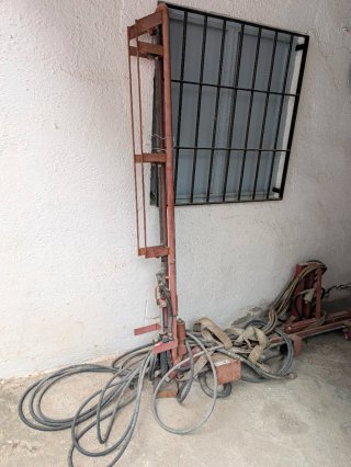 Barra herbicida para tractor.