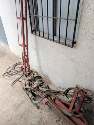 Barra herbicida para tractor.