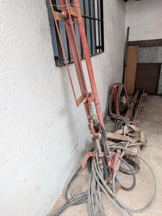 Barra herbicida para tractor.