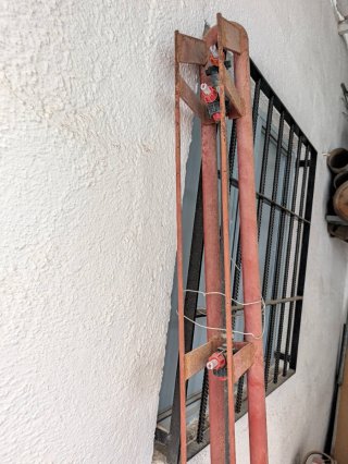 Barra herbicida para tractor.