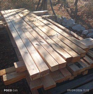 Postes de madera 3m