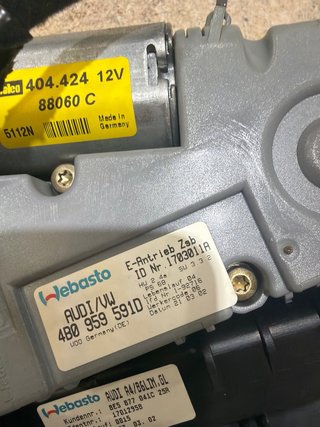 Techo solar eléctrico Audi A4 B6 8E5877041C