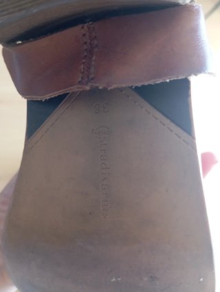 Botines de cuero mujer marrones