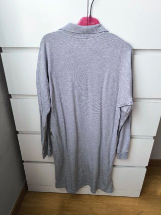 Vestido Lacoste Gris Manga Larga
