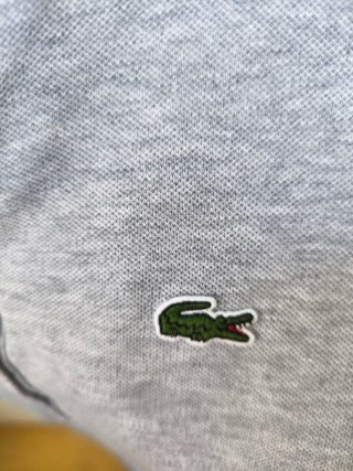 Vestido Lacoste Gris Manga Larga