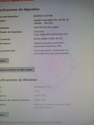 Pc sobremesa completo