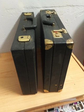 Maletines Portafolios Vintage Negros