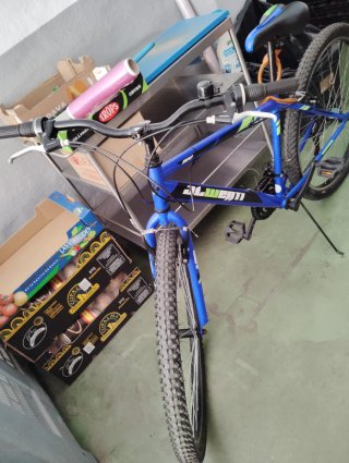 Bicicleta azul,sin cogerla es nueva