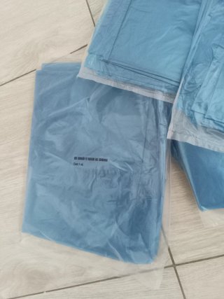 Lote de Buzo de sudoración polietileno azul