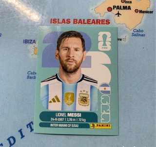 Messi número 17 Argentina cromo mundial 2026