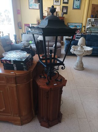 Farol de Hierro Forjado Negro