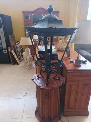 Farol de Hierro Forjado Negro